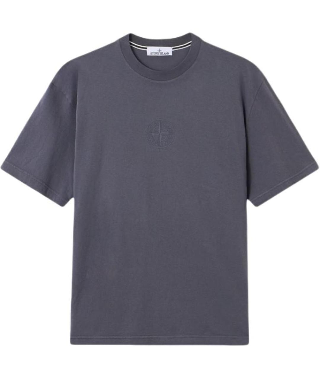 STONE ISLAND Синяя футболка, фото 1