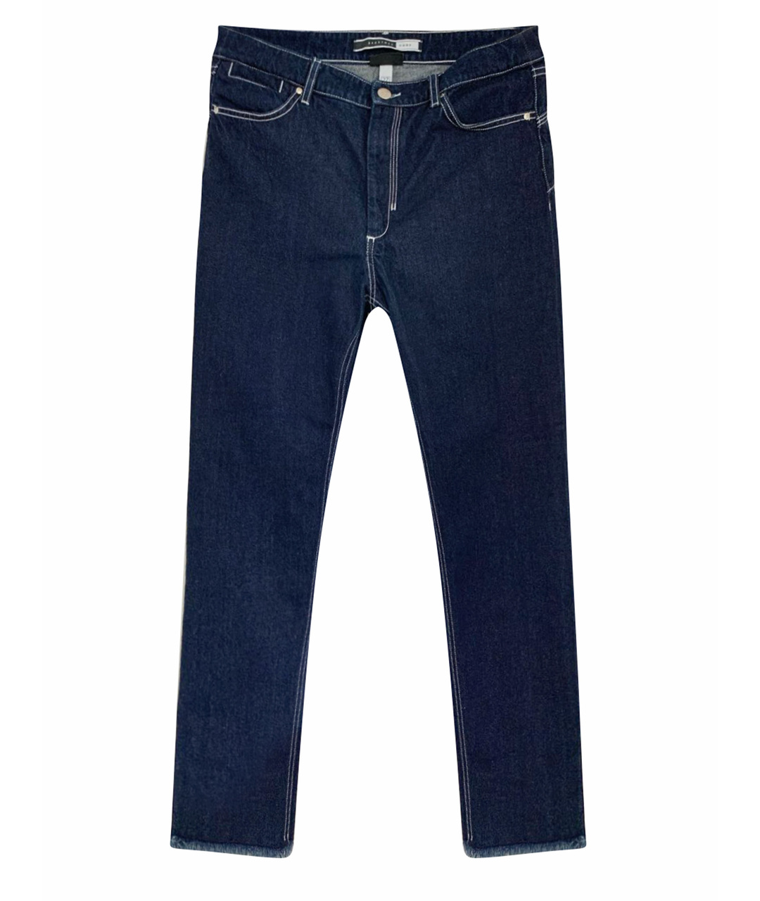 SPORT MAX CODE Темно-синие хлопковые прямые джинсы, фото 1