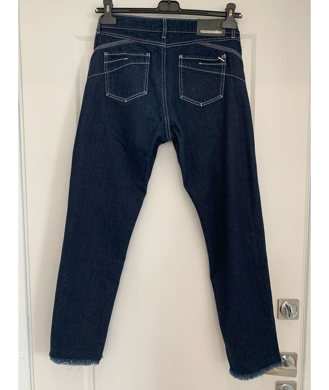 SPORT MAX CODE Темно-синие хлопковые прямые джинсы, фото 2