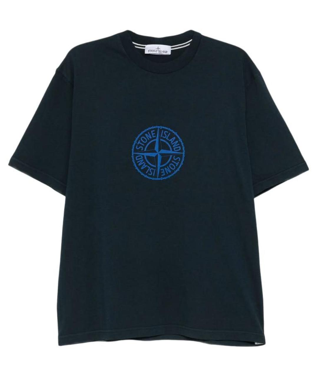 STONE ISLAND Синяя футболка, фото 1