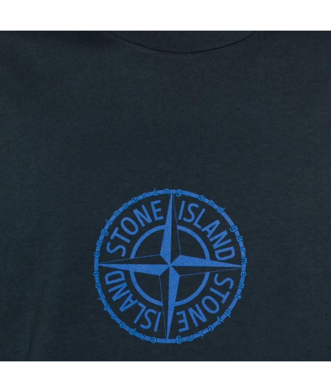 STONE ISLAND Синяя футболка, фото 5