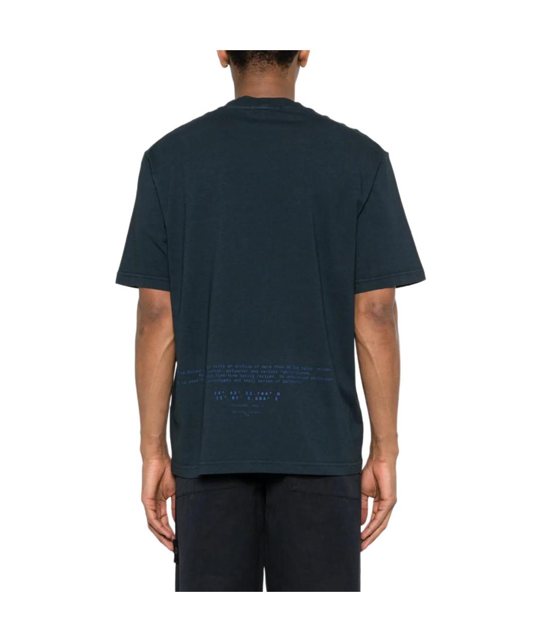 STONE ISLAND Синяя футболка, фото 3