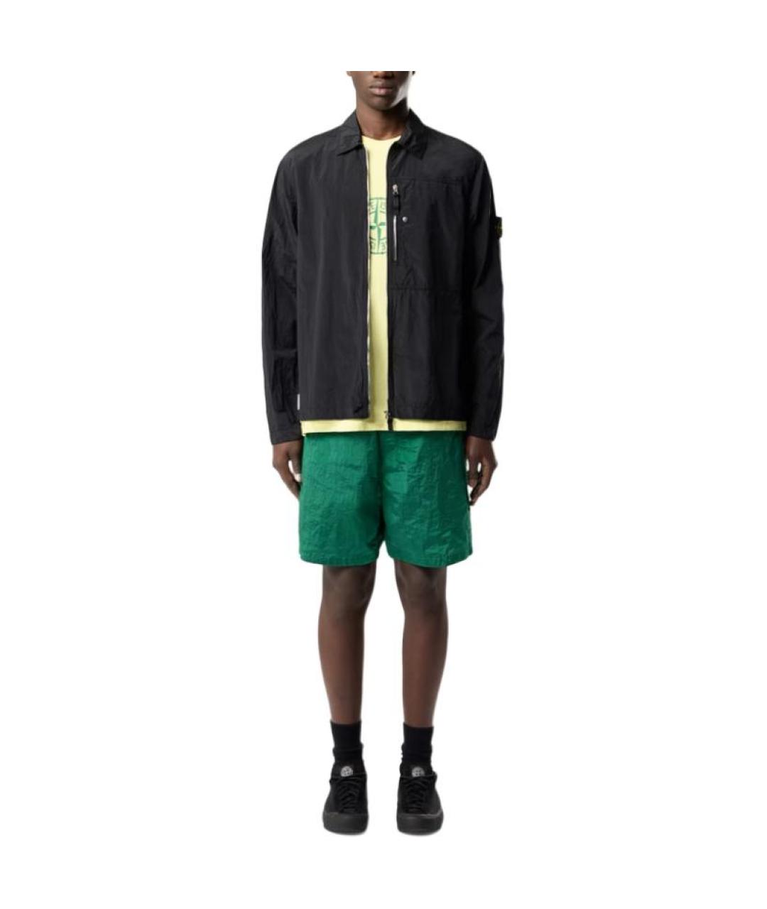 STONE ISLAND Черная куртка, фото 3