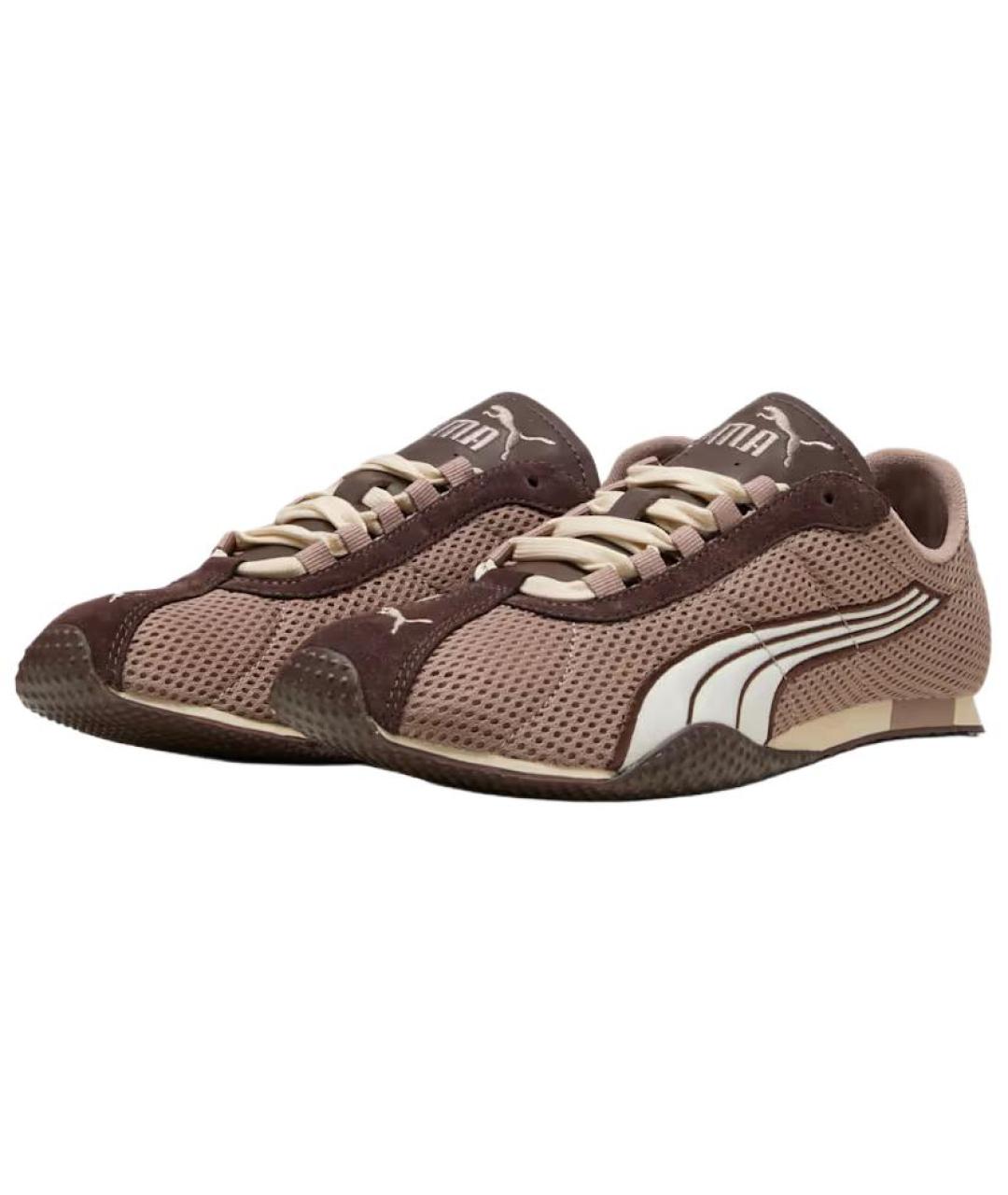 PUMA Коричневые кожаные кроссовки, фото 3