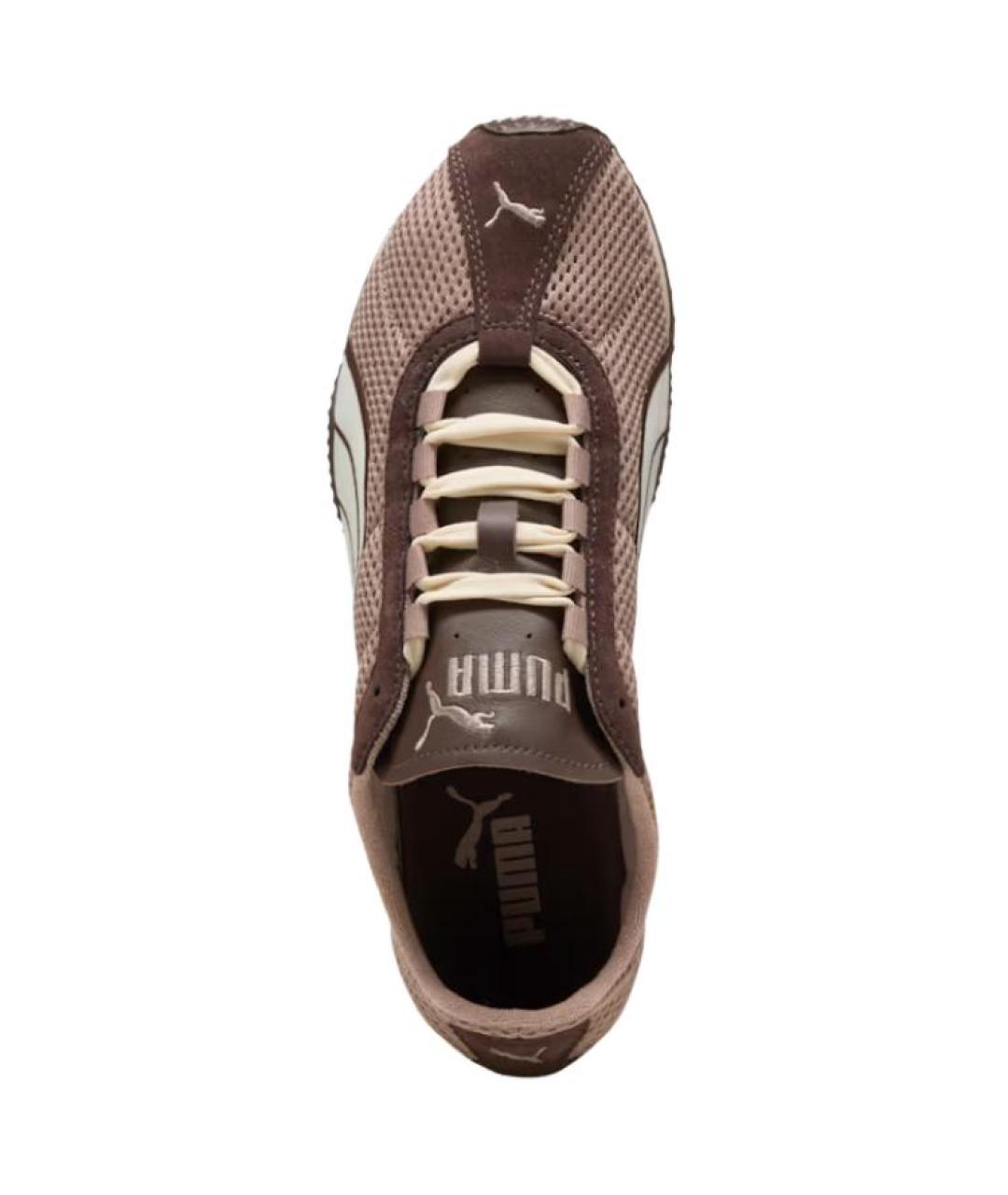 PUMA Коричневые кожаные кроссовки, фото 4