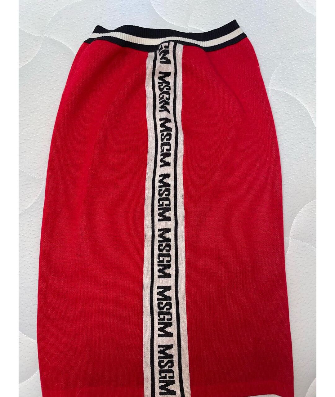 MSGM Красная юбка миди, фото 2