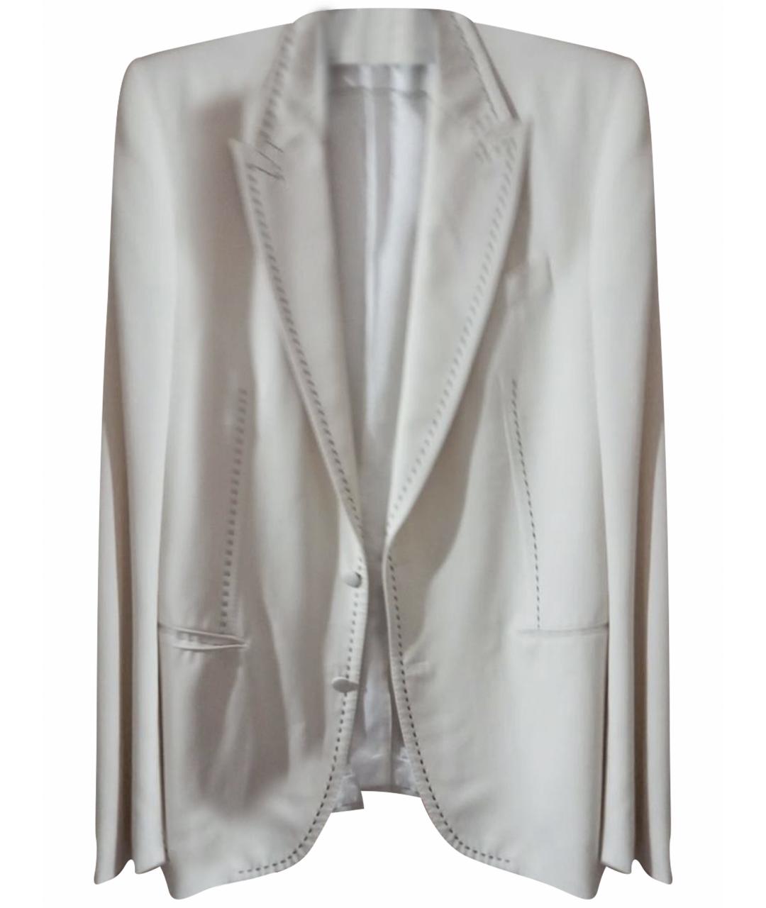 DOLCE&GABBANA Белый шерстяной жакет/пиджак, фото 1