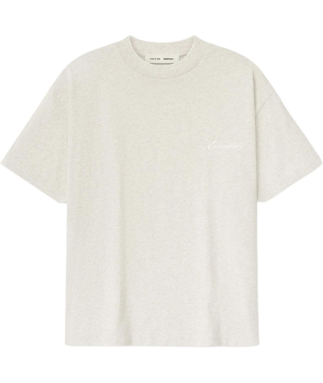 FEAR OF GOD ESSENTIALS Бежевая футболка, фото 1