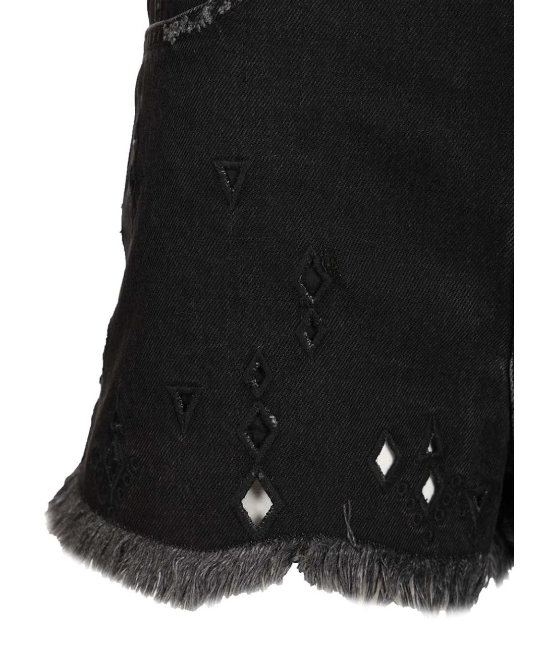 ISABEL MARANT Черные хлопковые шорты, фото 4