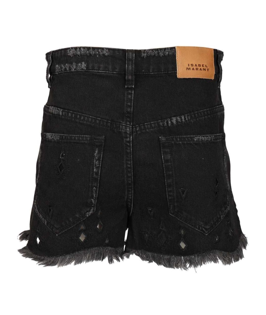 ISABEL MARANT Черные хлопковые шорты, фото 2