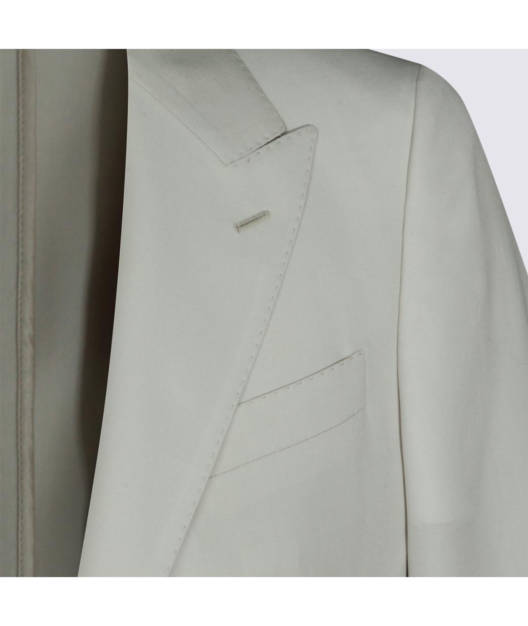 DOLCE&GABBANA Белый шерстяной пиджак, фото 3