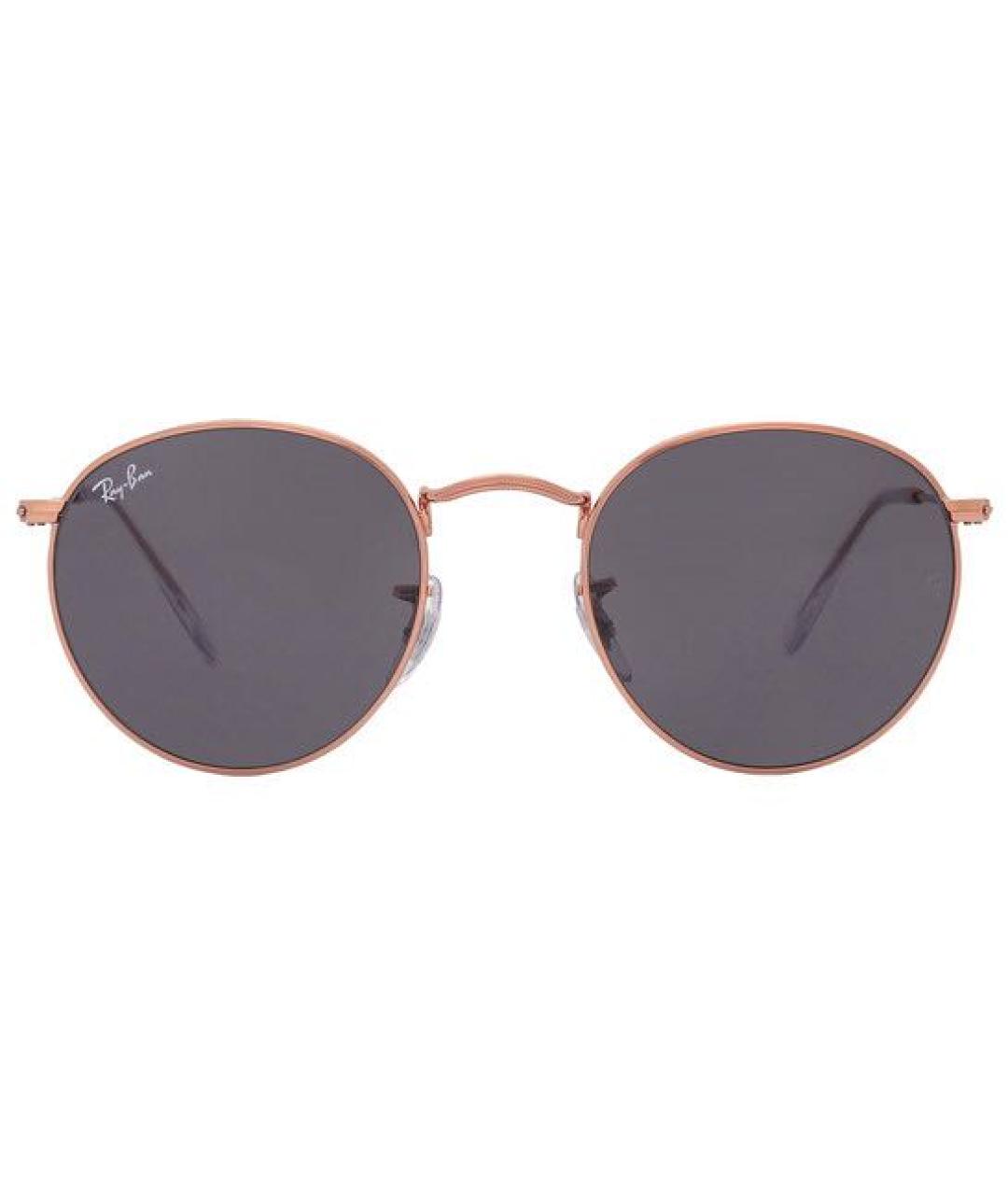 RAY BAN Черные металлические солнцезащитные очки, фото 1