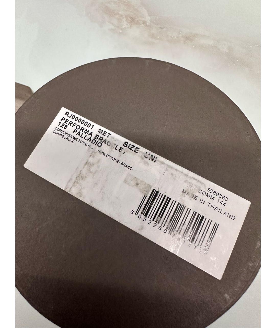 RICK OWENS Серебрянный металлический браслет, фото 6