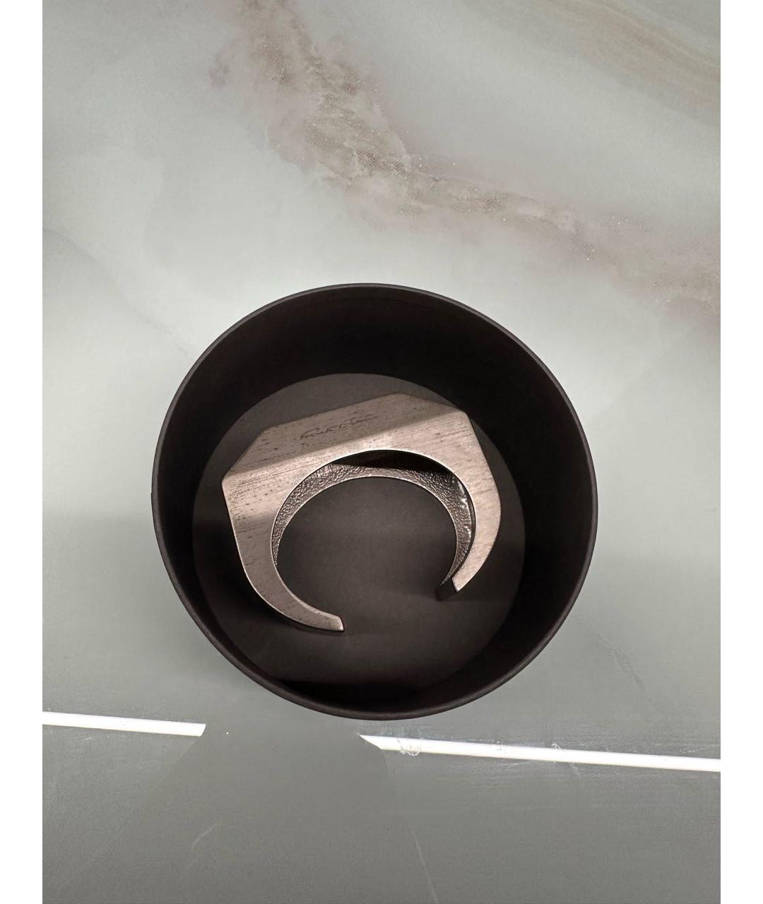 RICK OWENS Серебрянный металлический браслет, фото 7