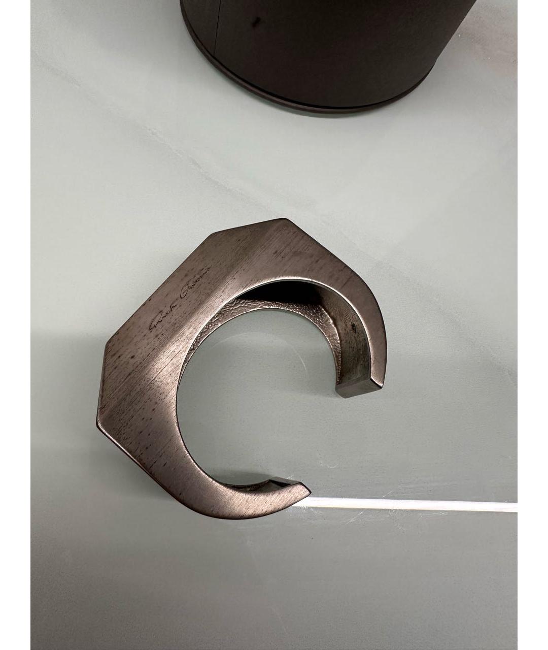 RICK OWENS Серебрянный металлический браслет, фото 9