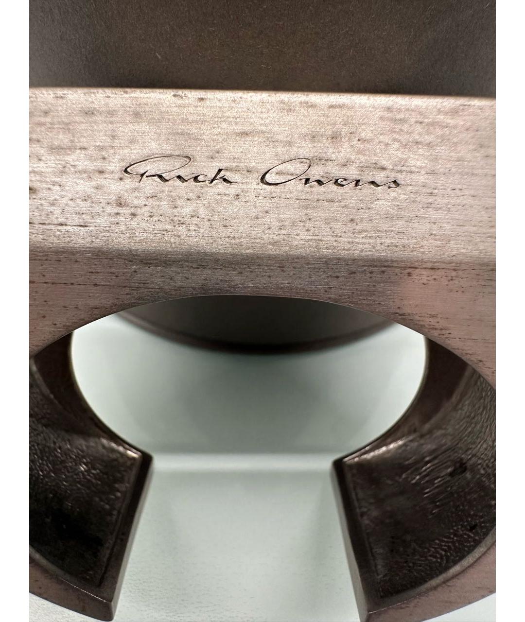 RICK OWENS Серебрянный металлический браслет, фото 4