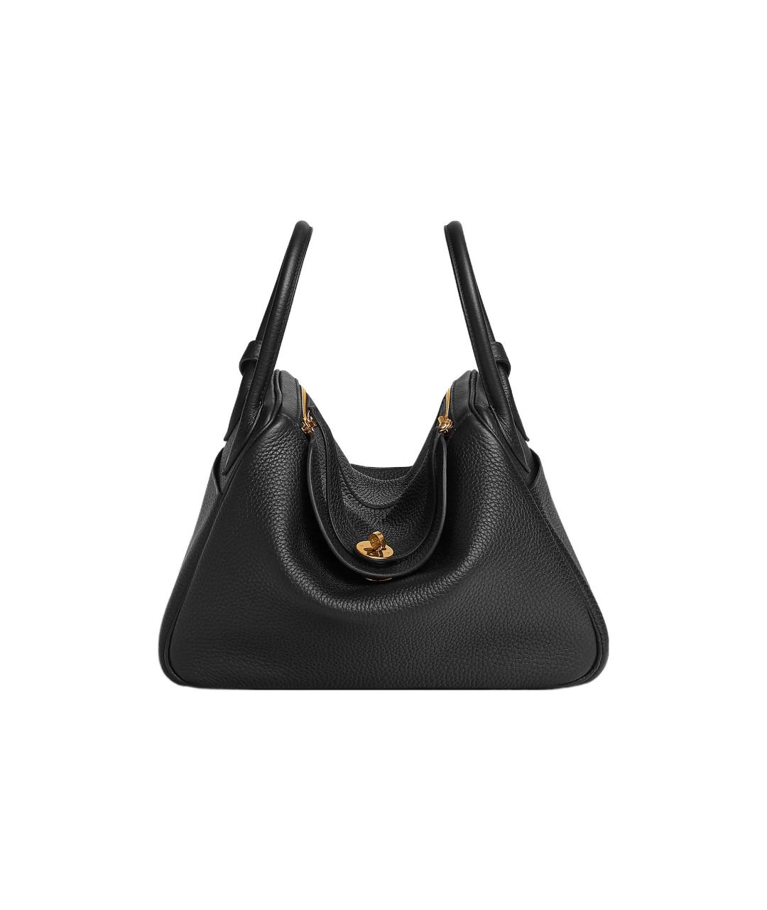 HERMES Черная кожаная сумка через плечо, фото 6