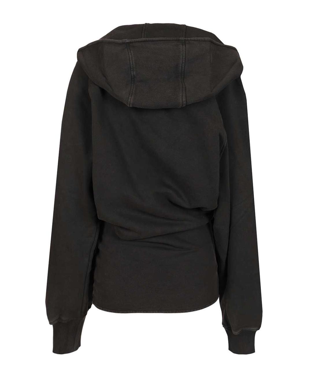 THE ATTICO Черное хлопковое повседневное платье, фото 2