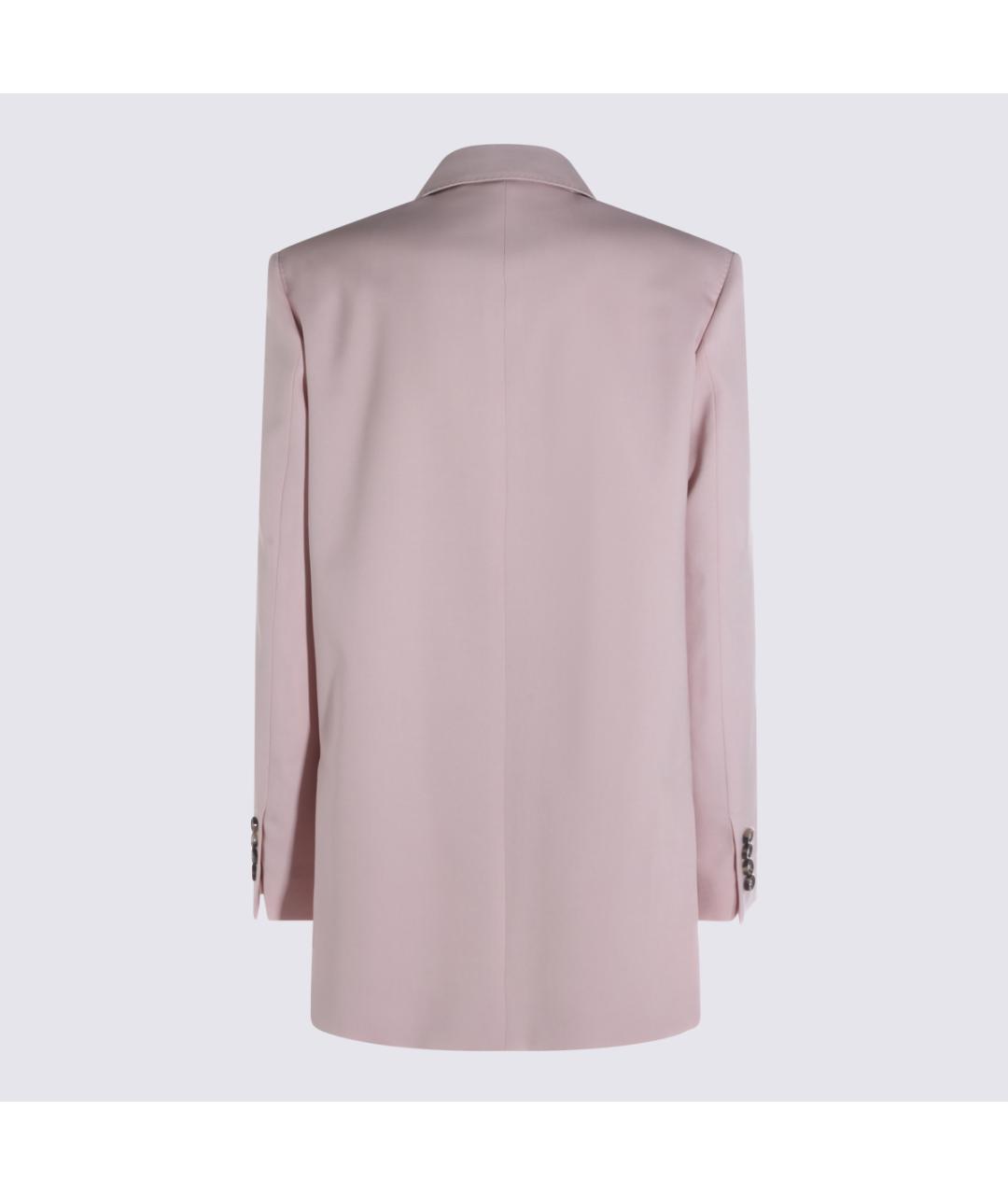 MAX MARA Розовый шерстяной жакет/пиджак, фото 2