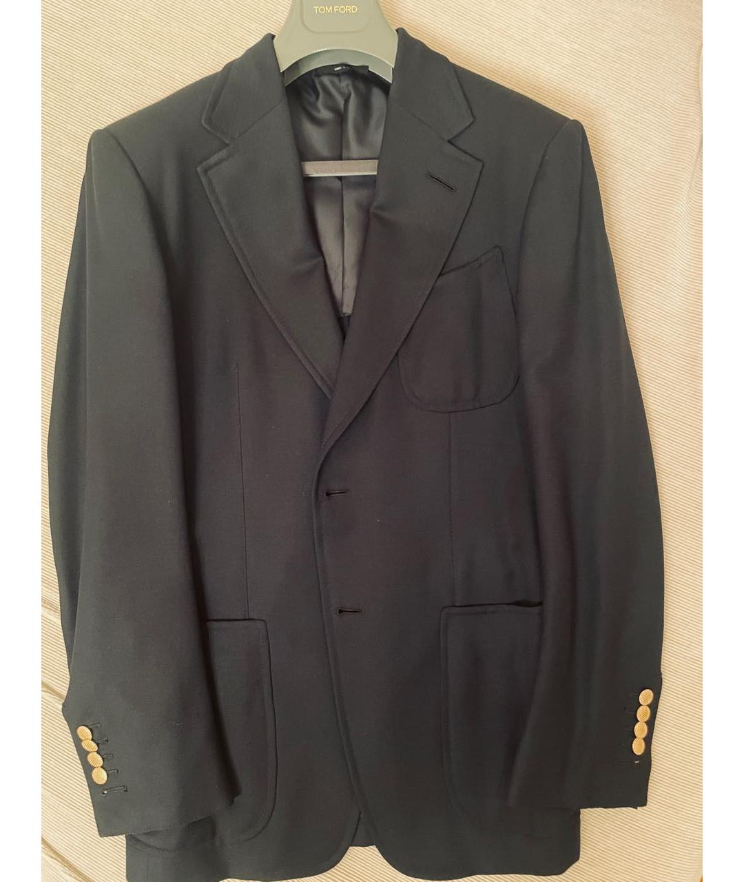 TOM FORD Темно-синий шерстяной пиджак, фото 6