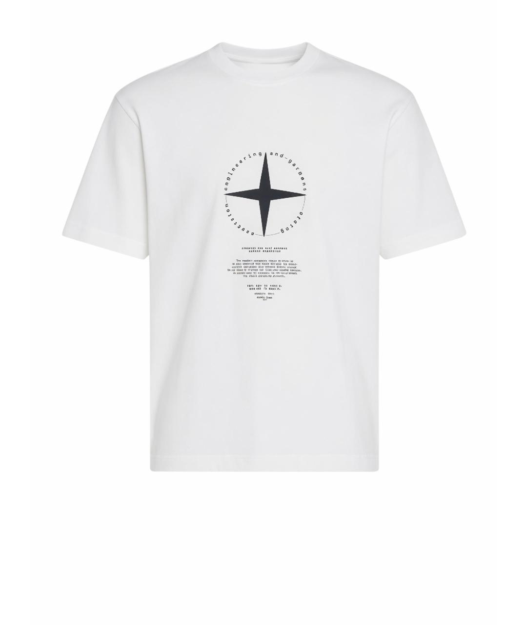 STONE ISLAND Белая футболка, фото 1