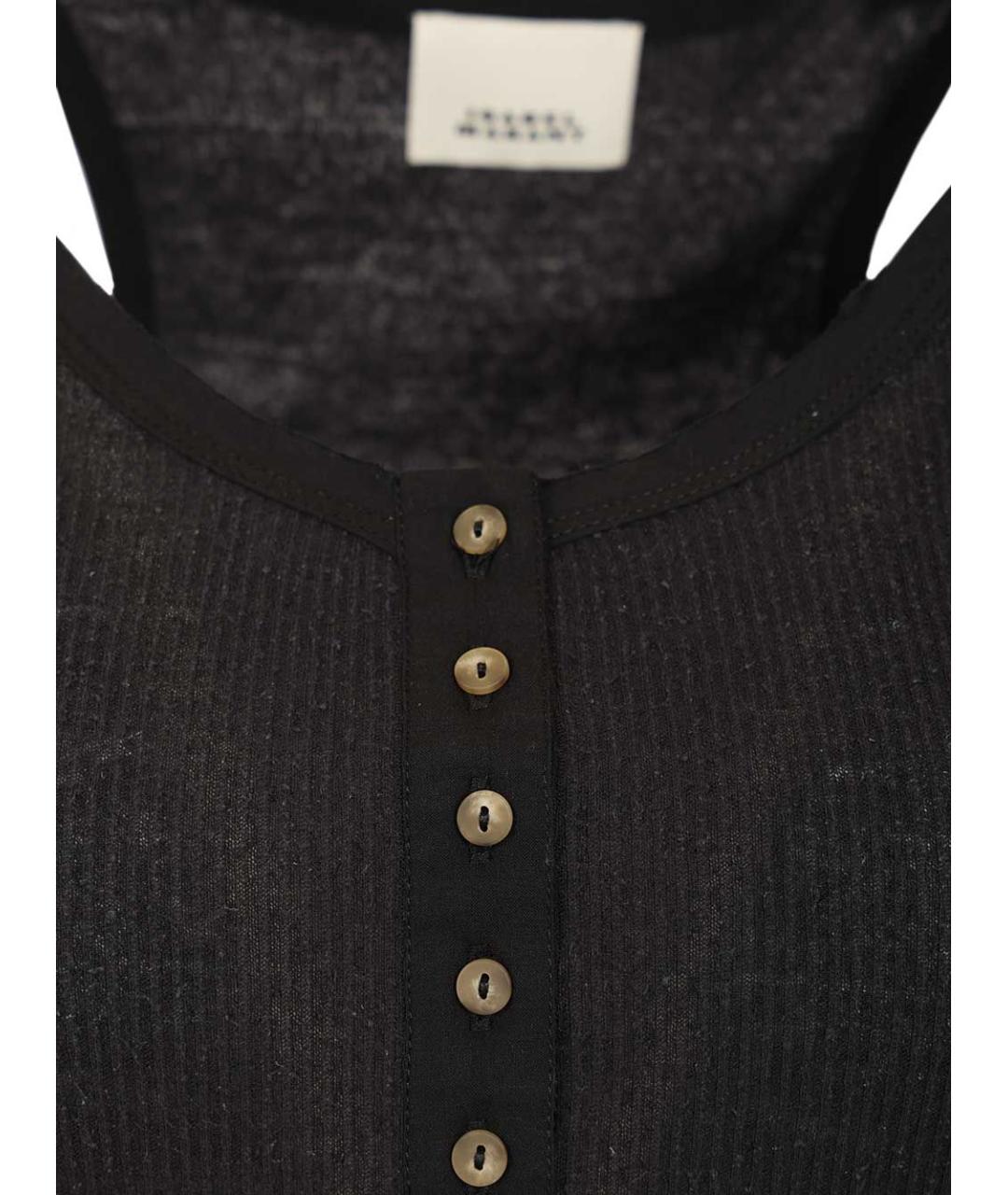 ISABEL MARANT Черная шелковая майка, фото 4