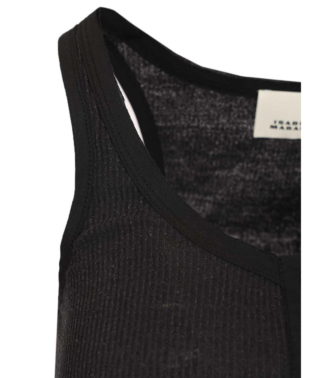 ISABEL MARANT Черная шелковая майка, фото 5