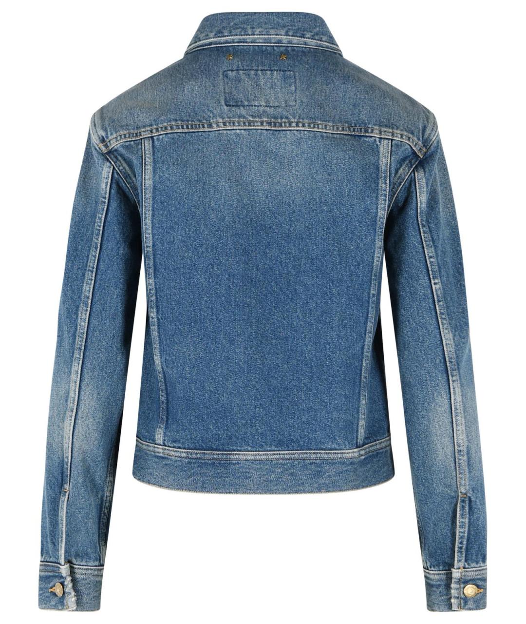 GOLDEN GOOSE DELUXE BRAND Синяя хлопковая куртка, фото 3