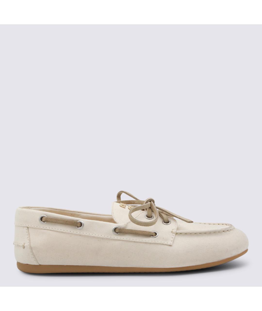 MIU MIU Белые замшевые лоферы, фото 3