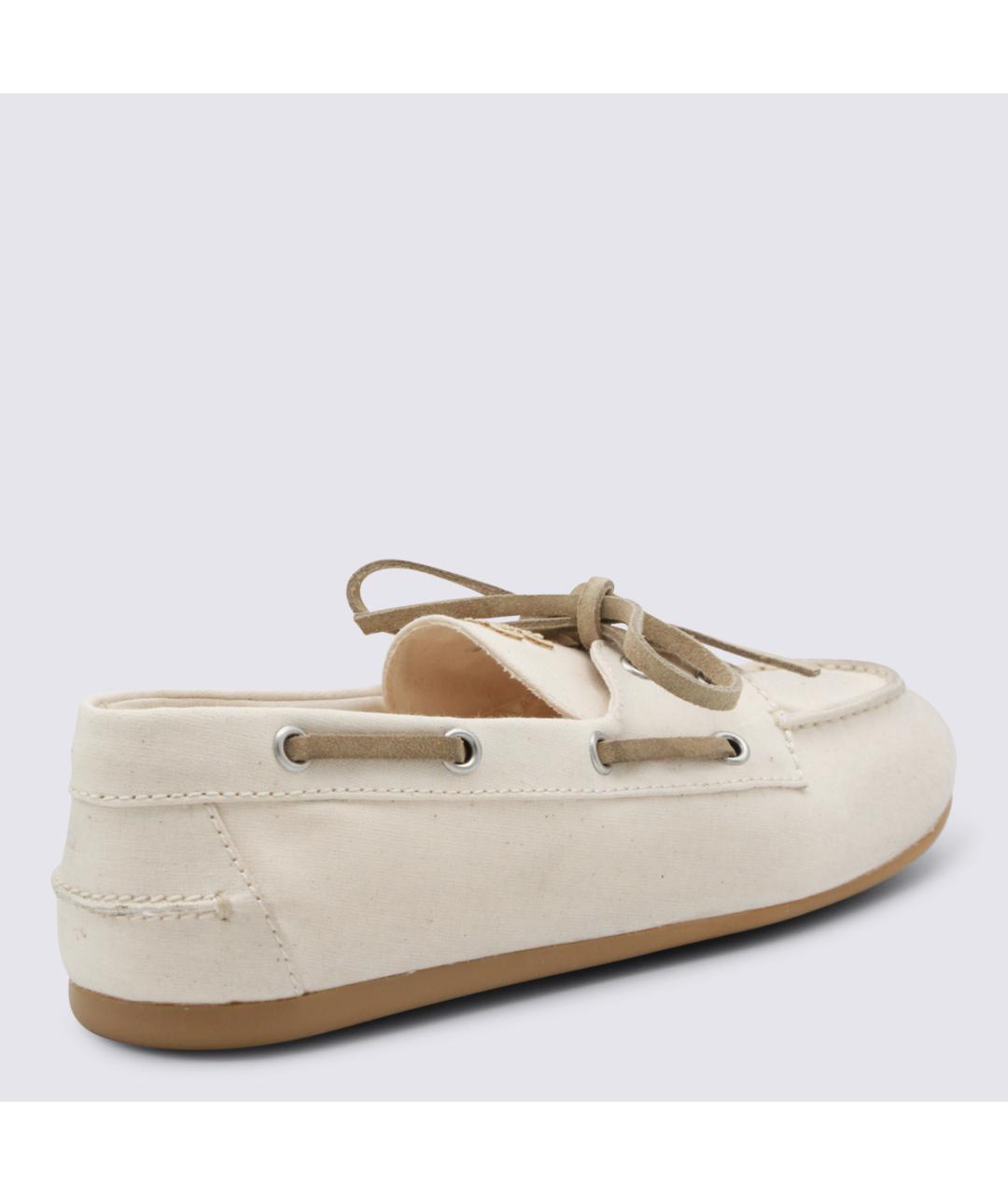 MIU MIU Белые замшевые лоферы, фото 1