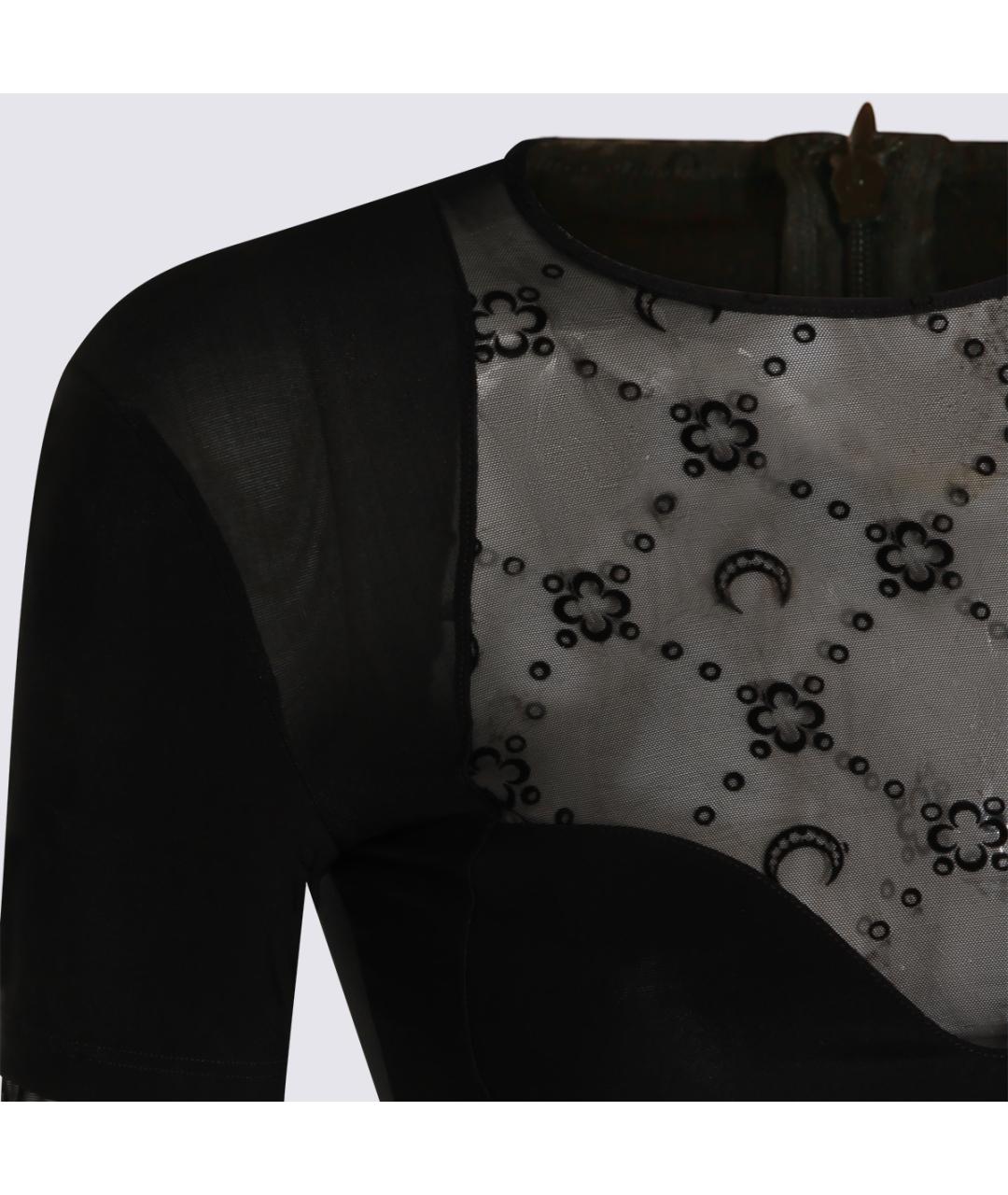 MARINE SERRE Черное повседневное платье, фото 3