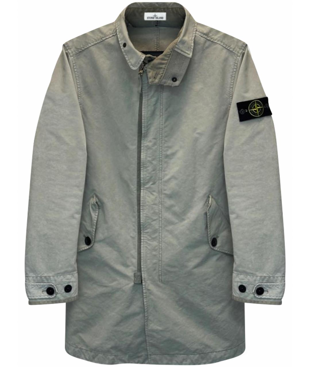 STONE ISLAND Бежевый полиамидовый тренч / плащ, фото 1