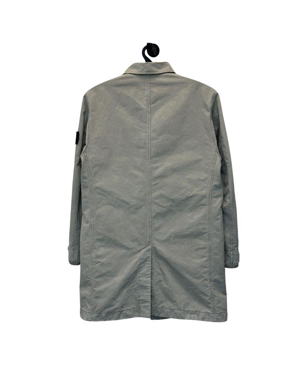 STONE ISLAND Бежевый полиамидовый тренч / плащ, фото 3