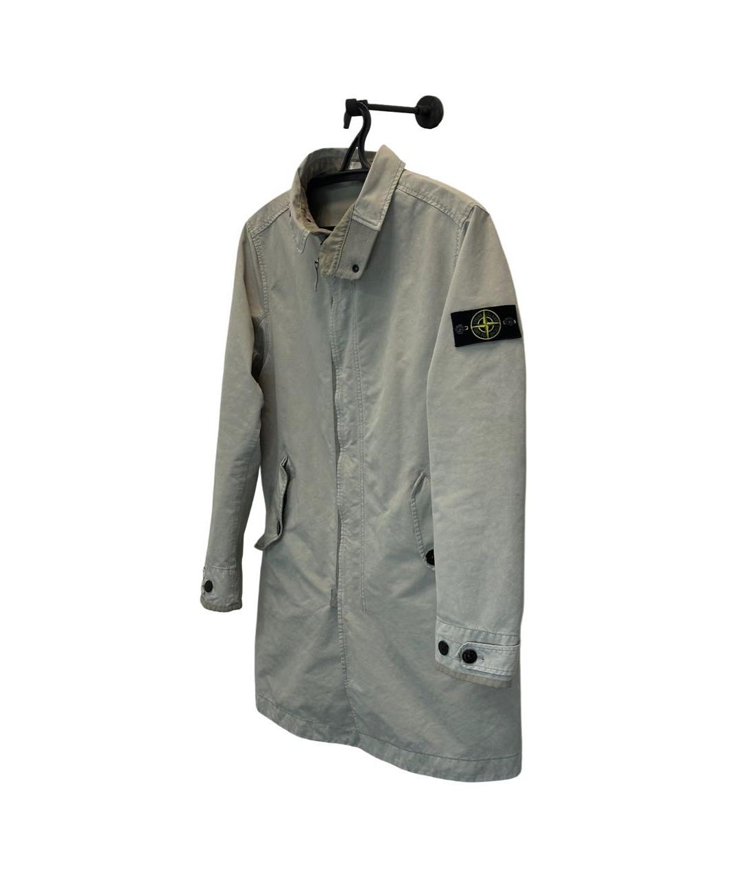 STONE ISLAND Бежевый полиамидовый тренч / плащ, фото 2