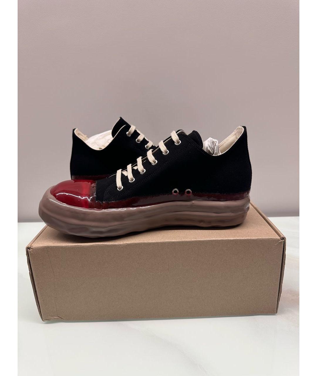 RICK OWENS Черные низкие кроссовки / кеды, фото 5