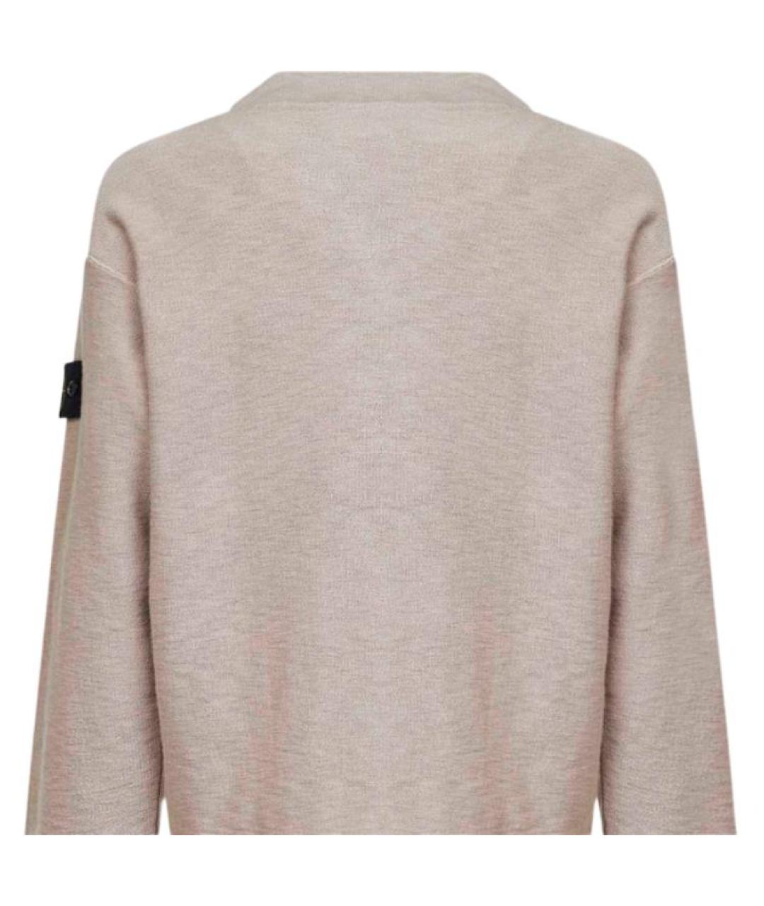 STONE ISLAND Бежевый джемпер / свитер, фото 4
