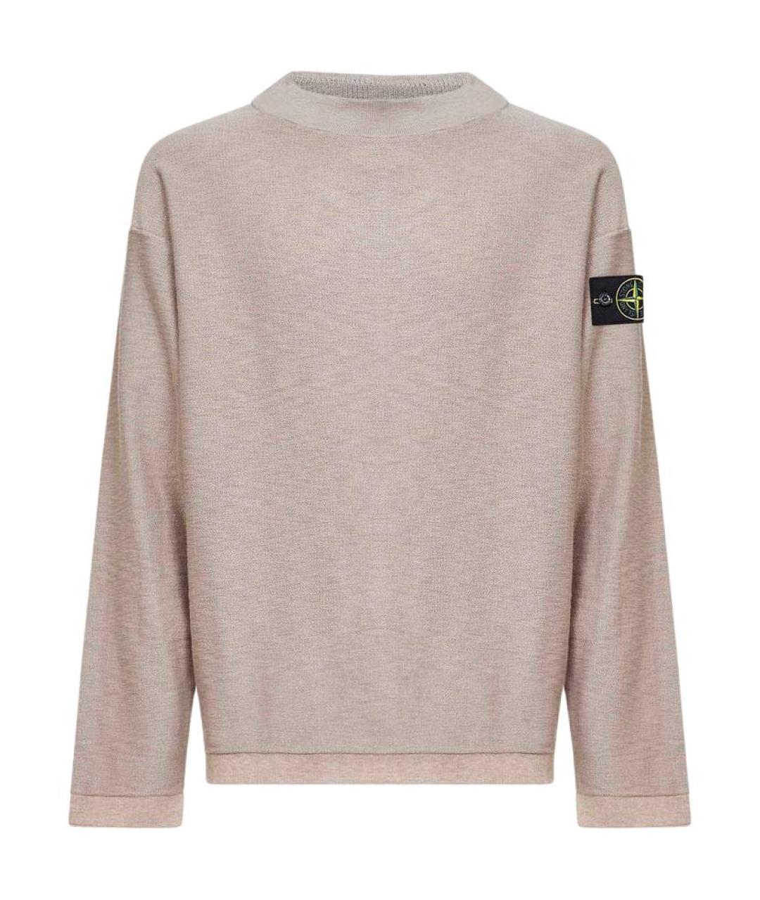 STONE ISLAND Бежевый джемпер / свитер, фото 1