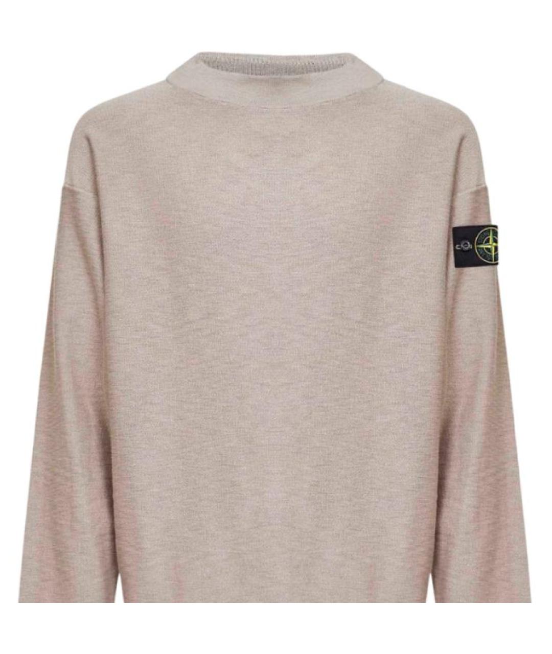 STONE ISLAND Бежевый джемпер / свитер, фото 3