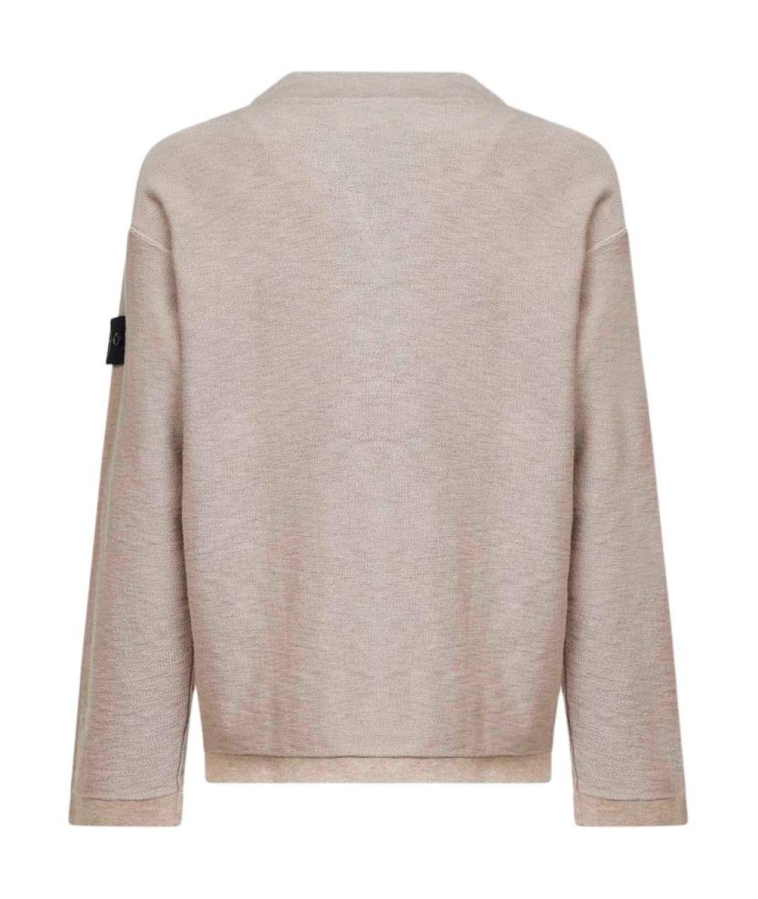 STONE ISLAND Бежевый джемпер / свитер, фото 2