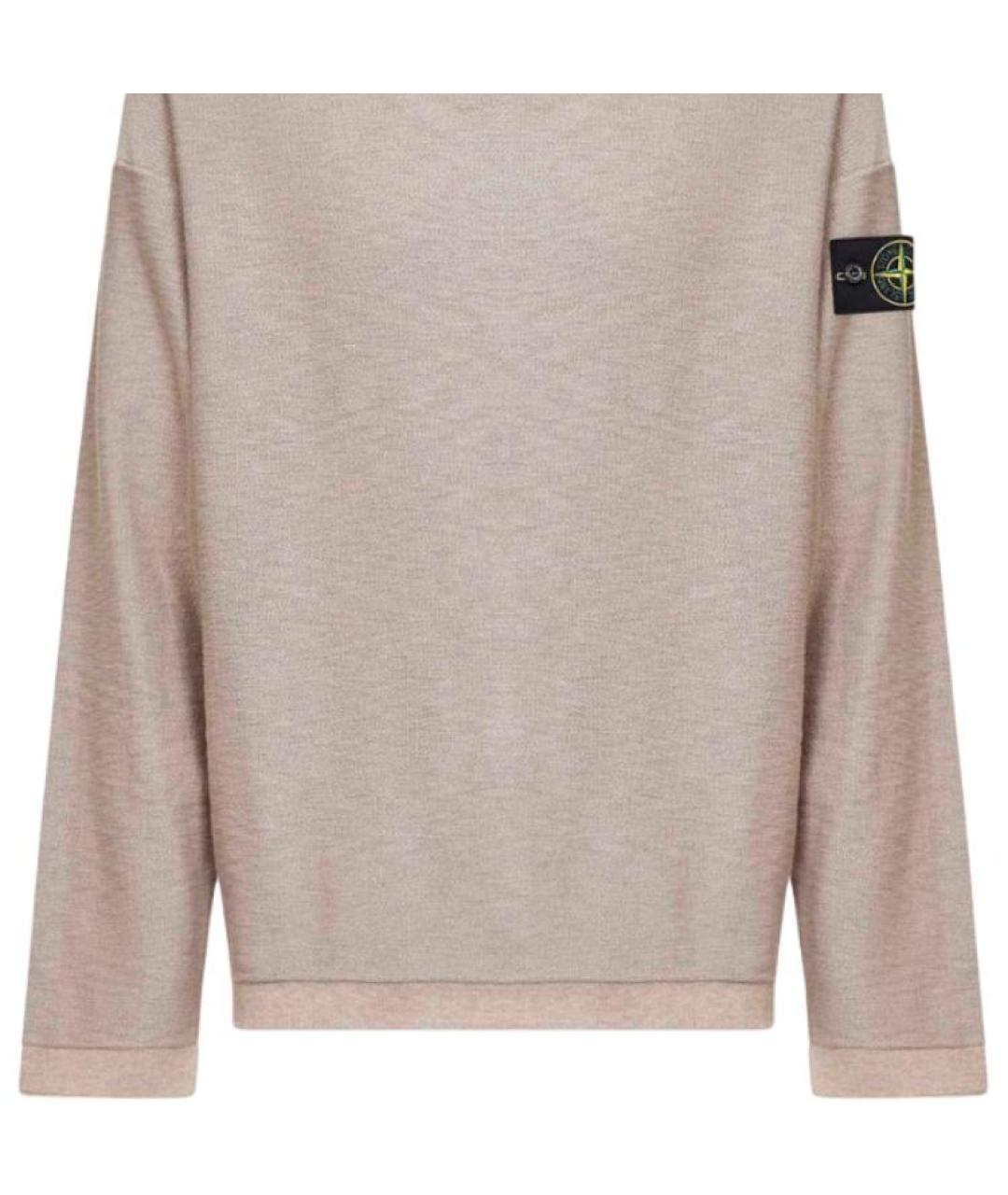 STONE ISLAND Бежевый джемпер / свитер, фото 5