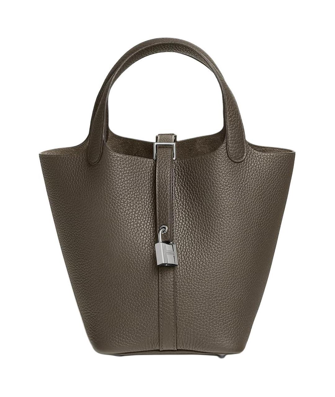 HERMES Коричневая кожаная сумка через плечо, фото 1