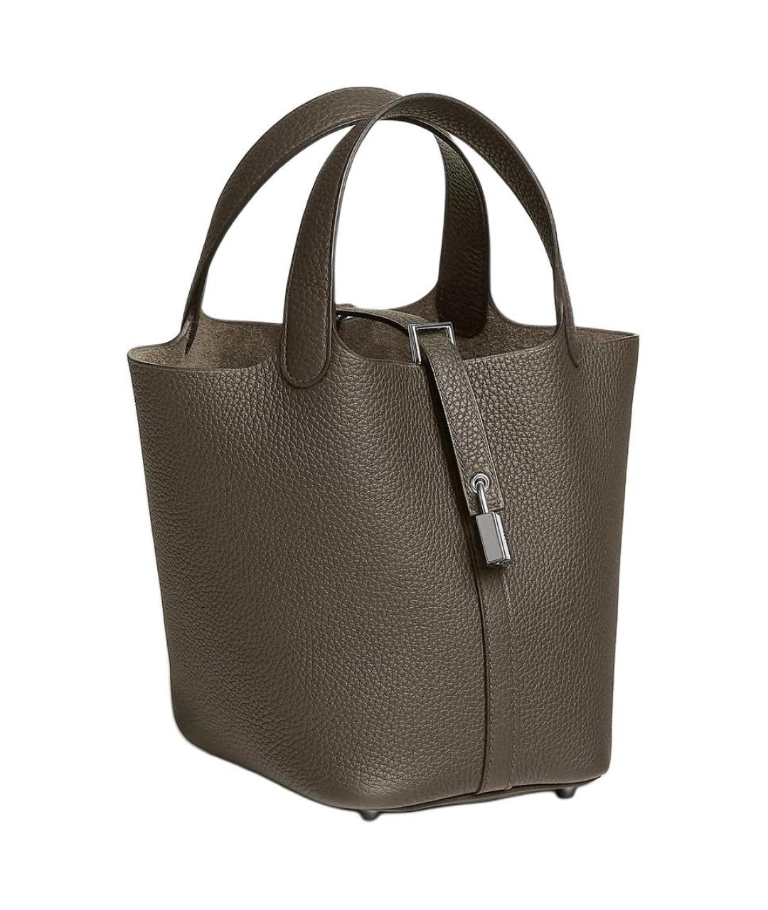 HERMES Коричневая кожаная сумка через плечо, фото 2