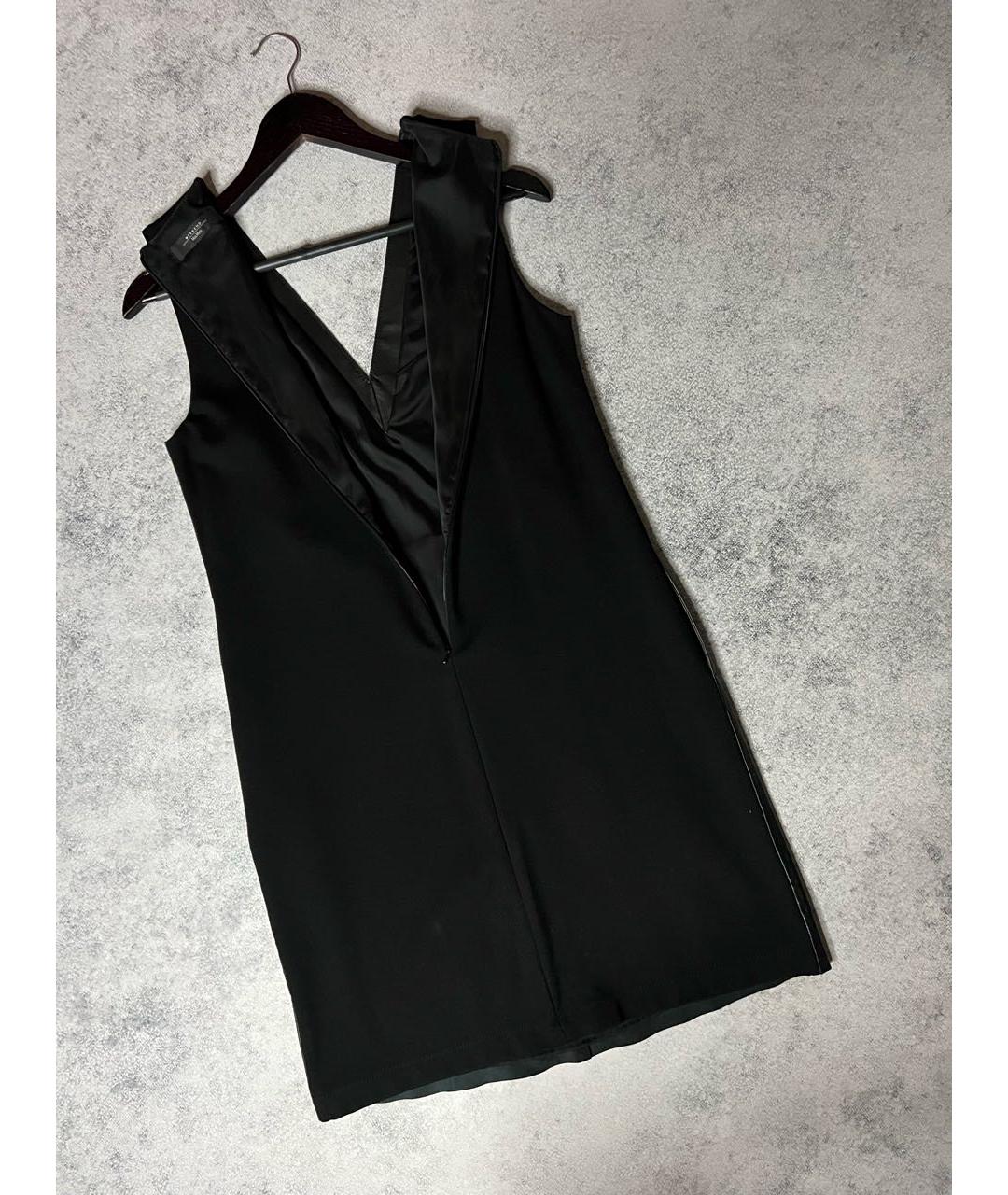 WEEKEND MAX MARA Черное кожаное платье, фото 7