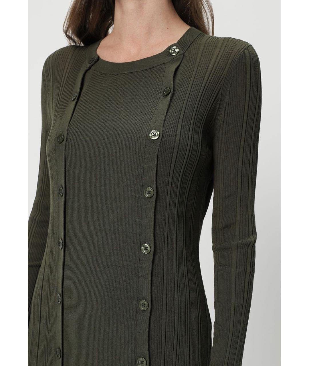 DIESEL Хаки хлопковое платье, фото 3