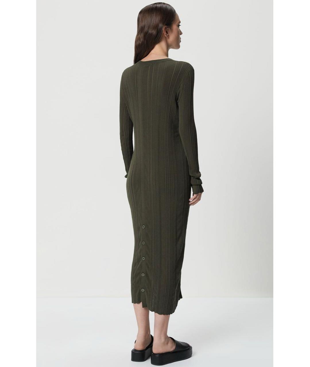 DIESEL Хаки хлопковое платье, фото 2