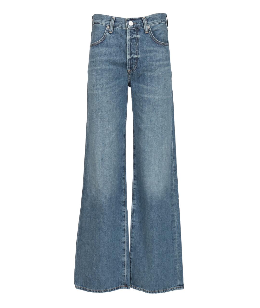 Citizien Of Humanity Синие хлопковые прямые джинсы, фото 1