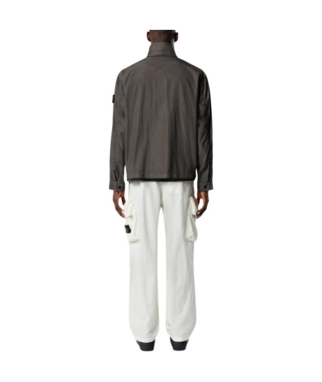 STONE ISLAND Белые повседневные брюки, фото 4