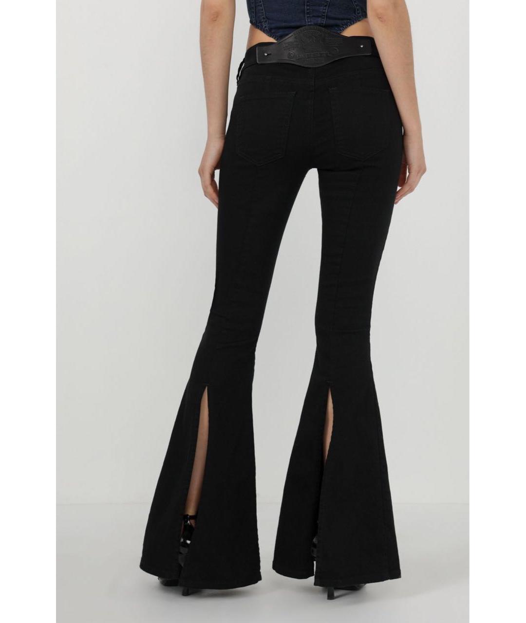 DIESEL Черные хлопко-эластановые джинсы клеш, фото 2