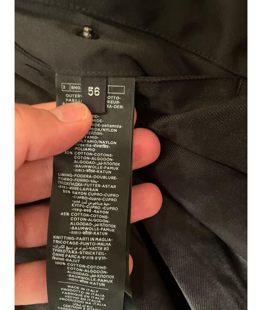 TOM FORD Черная полиамидовая куртка, фото 4