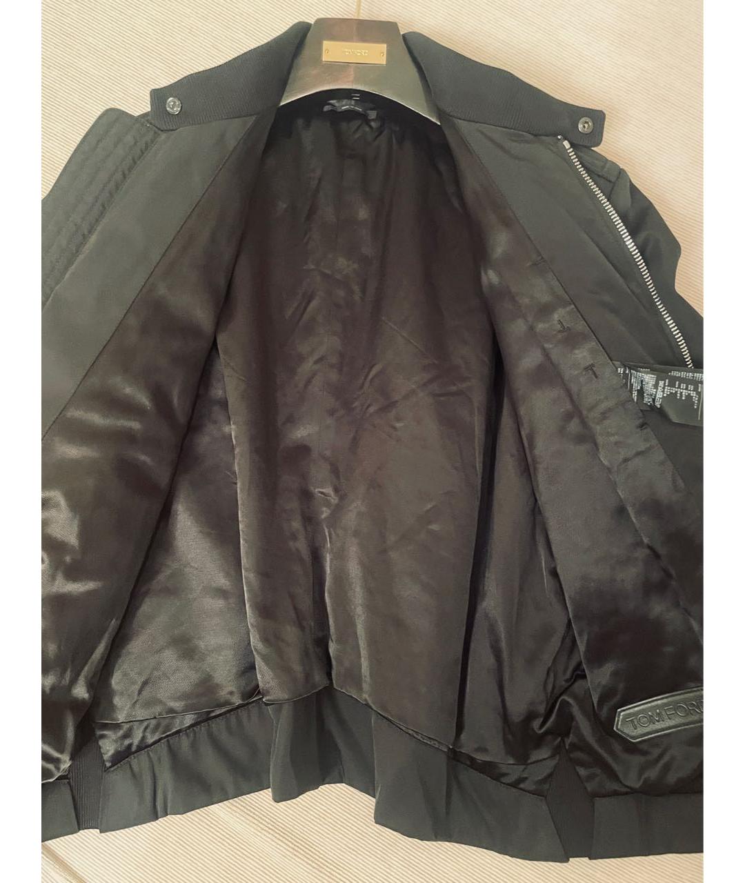TOM FORD Черная полиамидовая куртка, фото 2